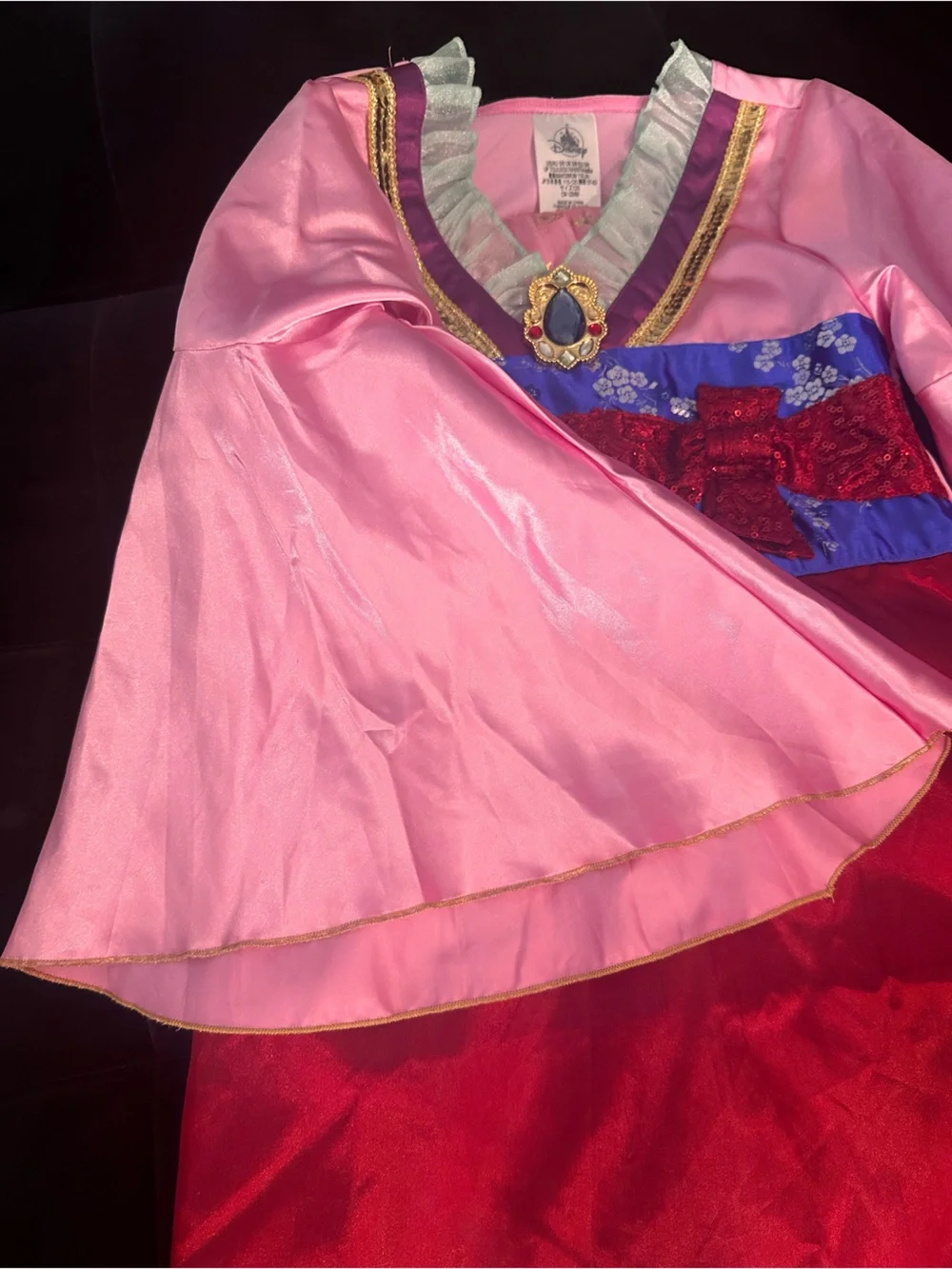 Disney Mulan Pink Red Purple Princess Costume Dress - Picture 5 of 6